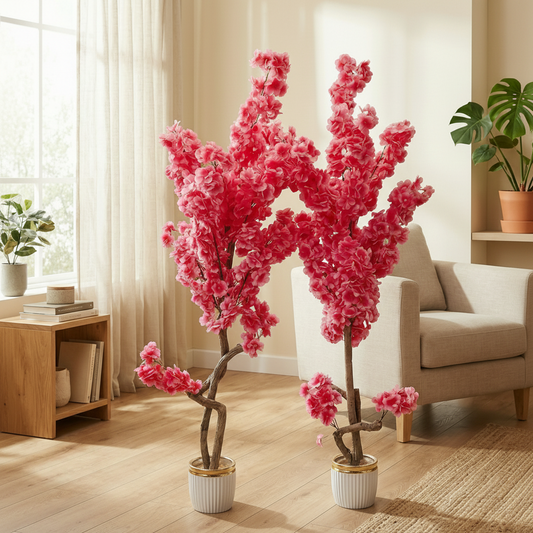 Pink Cherry Blossom Plant ( 3.5 Feet Approx)