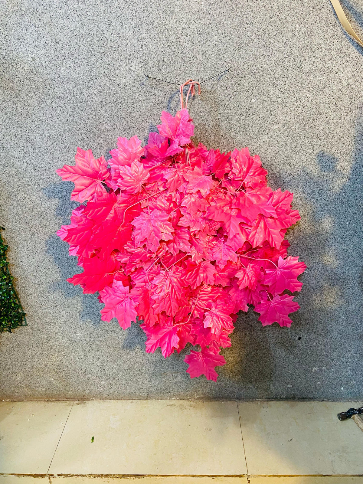 Artificial Red Maple Leaf.