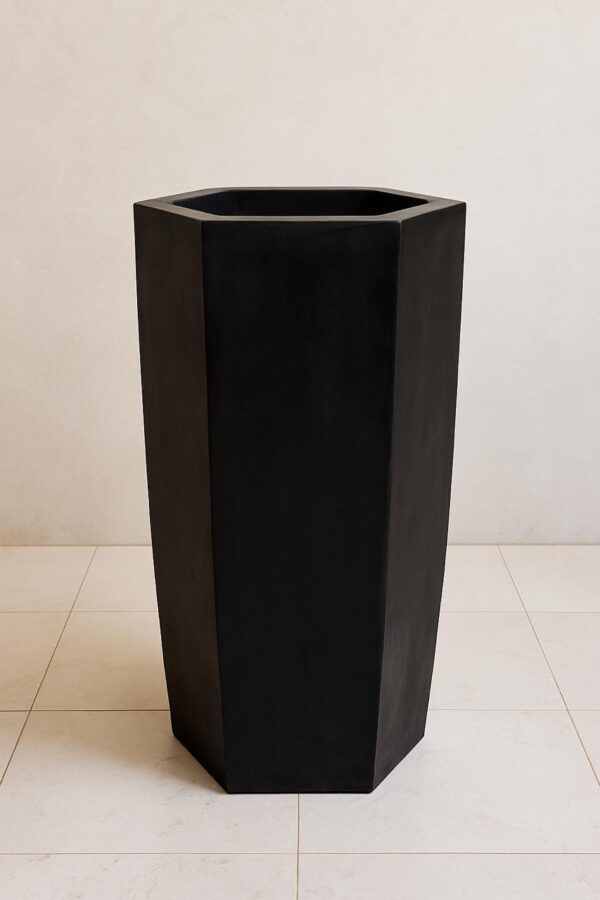 Hexagonal Shaped Fiberglass Planters (26Inch Approx)