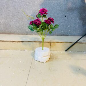 Artificial Cotton Fabric Rose Flower