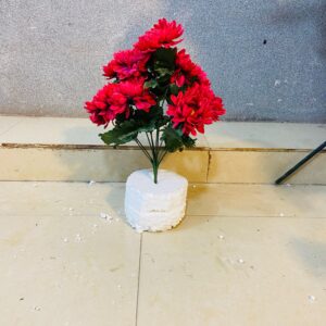 Artificial Flower Dahlia Red Bunches