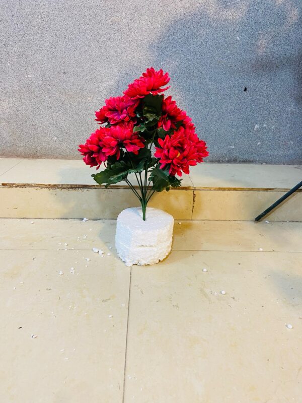 Artificial Flower Dahlia Red Bunches