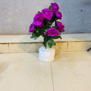 Artificial Realistic purple Rose Flower Bunches