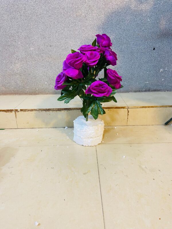 Artificial Realistic purple Rose Flower Bunches