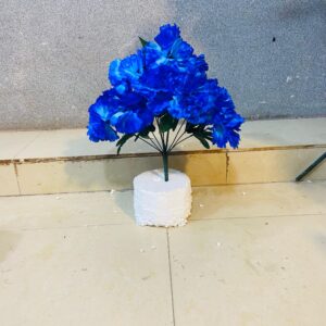 Royal Blue Carnation Artificial Flower Bunches