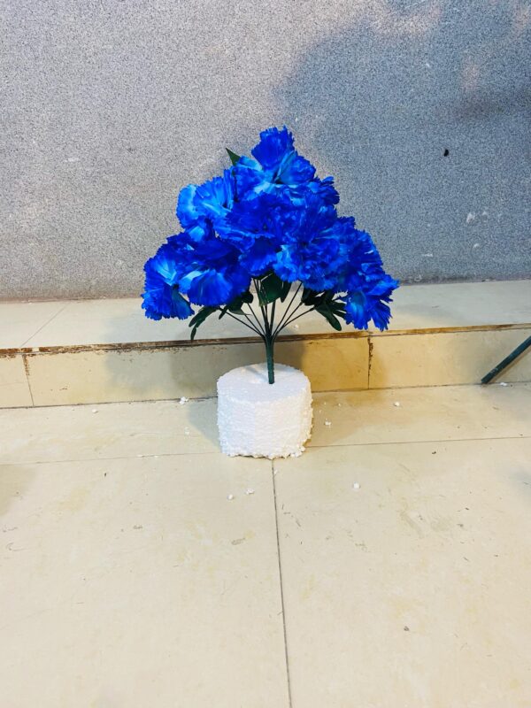 Royal Blue Carnation Artificial Flower Bunches