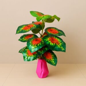 Artifcial Green Reddish Plant(18inch Approx)