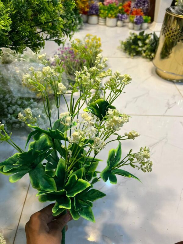 Artificial Mixed Foliage Bush or Plant Stem Spray.