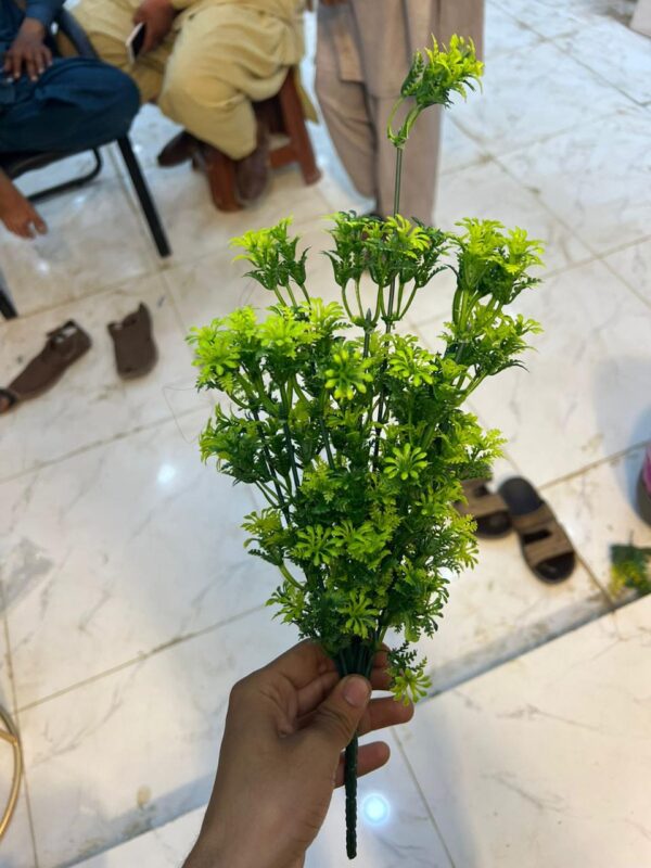 Artificial Foliage And Flower Bush.