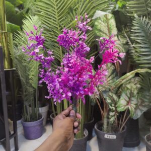 Artificial Mini Purple Grass Leaves Plant Bunch.